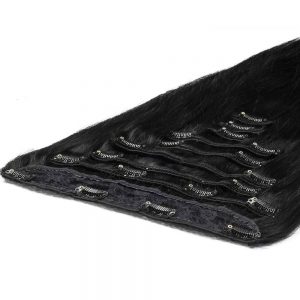 Deluxe Clip In Extensions 50cm 200g 01 Jet Schwarz-0