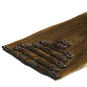 Clip In Extensions 50cm 70g 08 Hellbraun-0