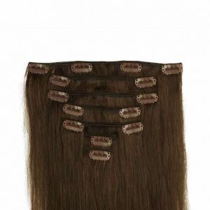 Clip in Extensions 60cm 160g Mittelbraun 04-0